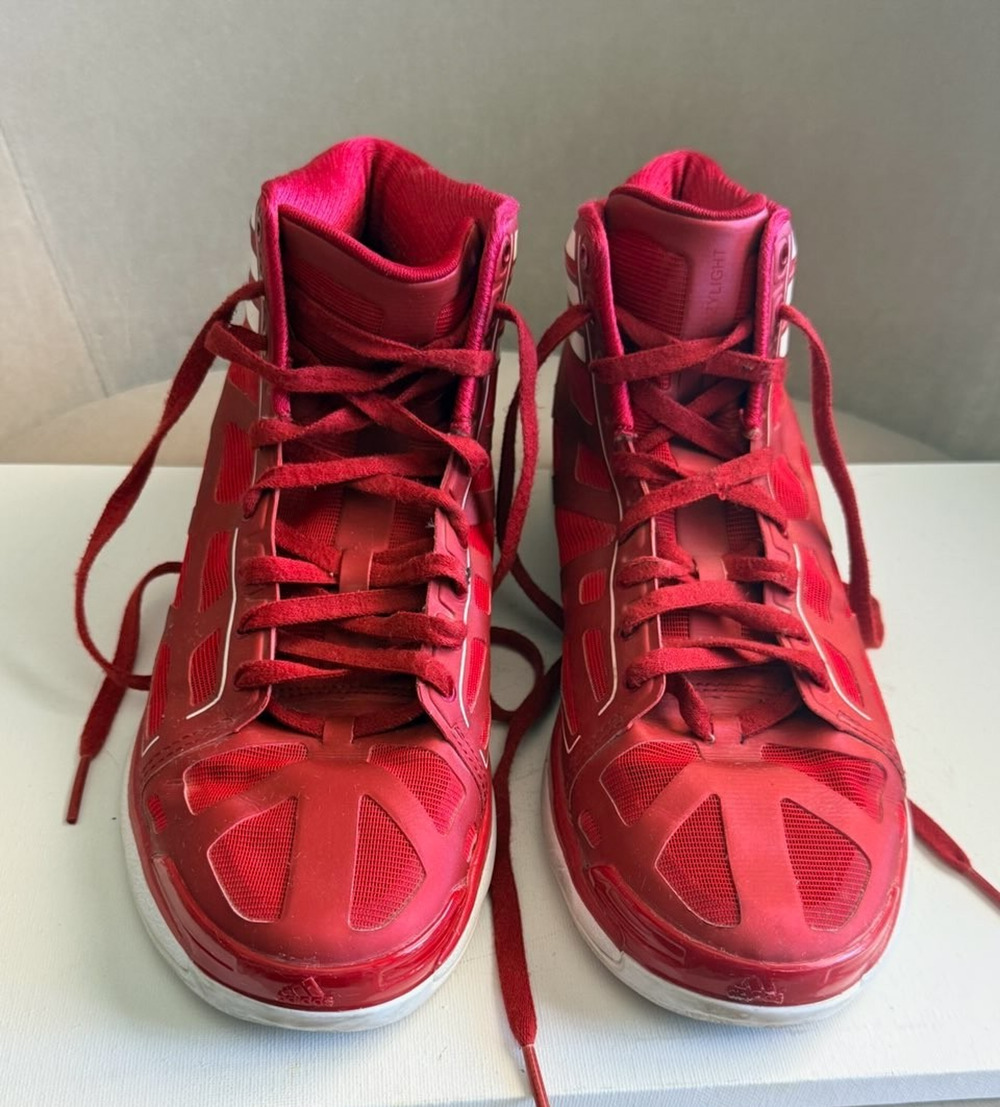 2011 Adidas adiZero Crazy Light University Red White Basketball Shoes G21733 9.5
